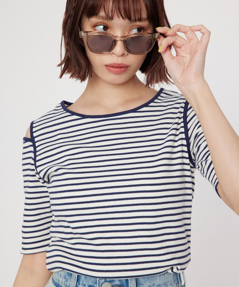 RODEO CROWNS「ショルダースリットトップス」|Tシャツ・カットソー|
