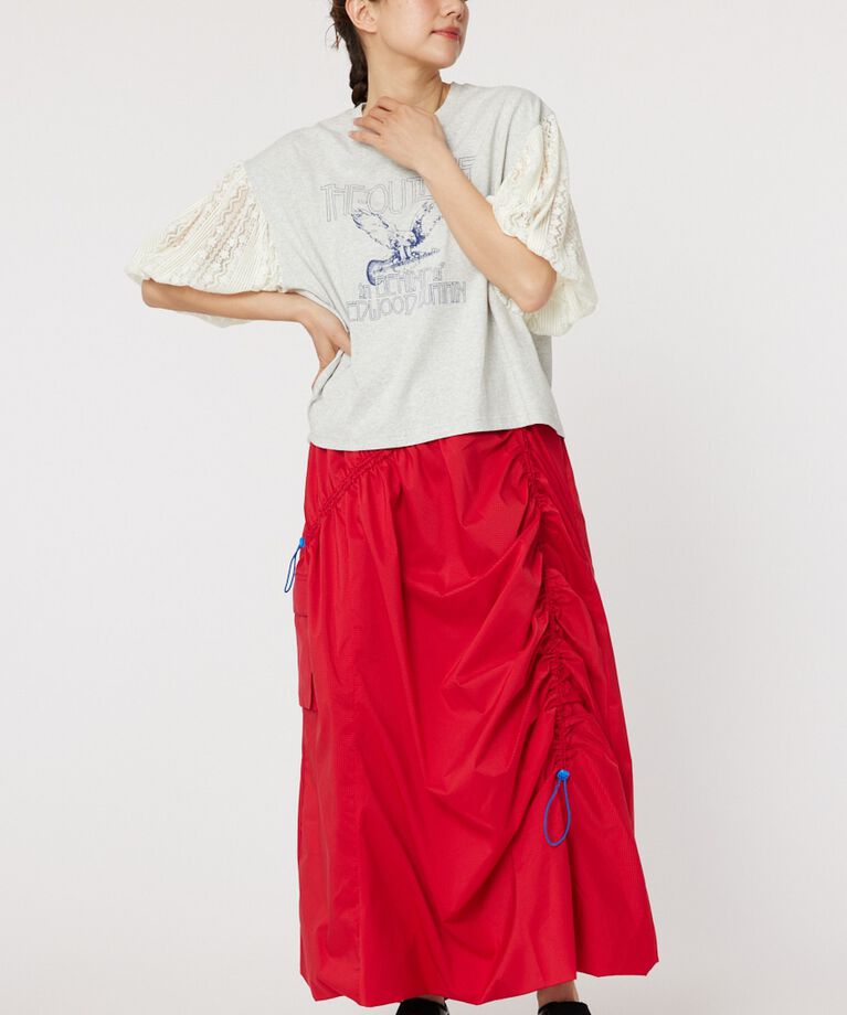RODEO CROWNS「レーススリーブトップス」|Tシャツ・カットソー|