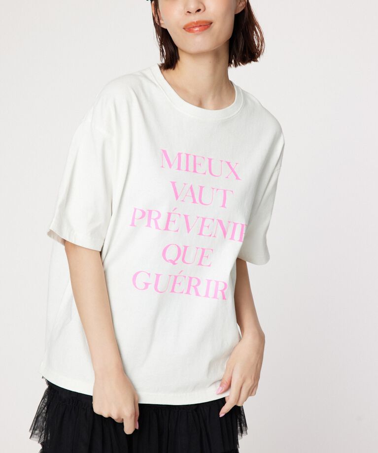 RODEO CROWNS「G/O NEON TEXT Tシャツ」|Tシャツ・カットソー|O/WHT1