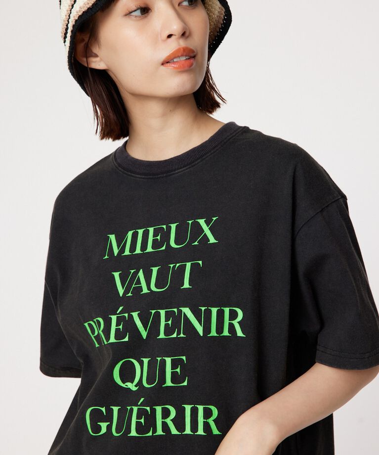 RODEO CROWNS「G/O NEON TEXT Tシャツ」|Tシャツ・カットソー|BLK