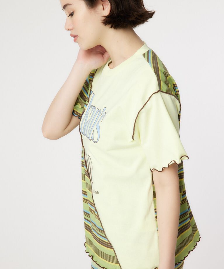RODEO CROWNS「マルチボーダードッキングTシャツ」|Tシャツ・カットソー|