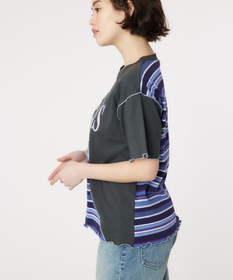 RODEO CROWNS「マルチボーダードッキングTシャツ」|Tシャツ・カットソー|