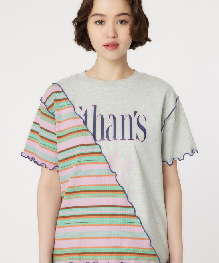 RODEO CROWNS「マルチボーダードッキングTシャツ」|Tシャツ・カットソー|