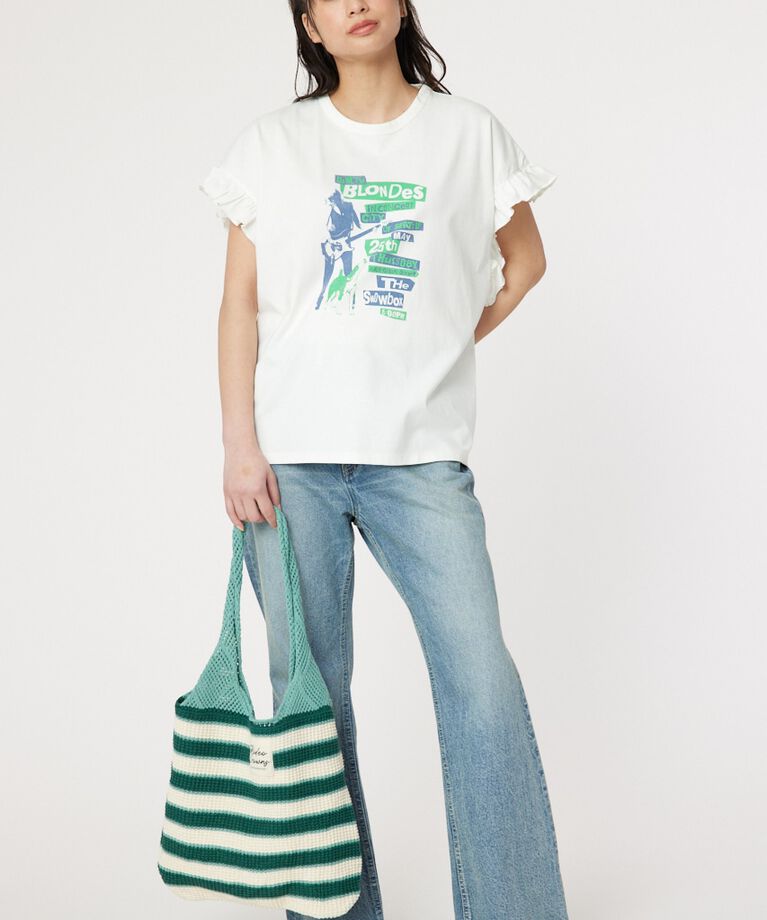 RODEO CROWNS「Vintage Flyerフリル Tシャツ」|Tシャツ・カットソー|