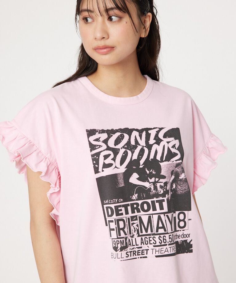 RODEO CROWNS「Vintage Flyerフリル Tシャツ」|Tシャツ・カットソー|