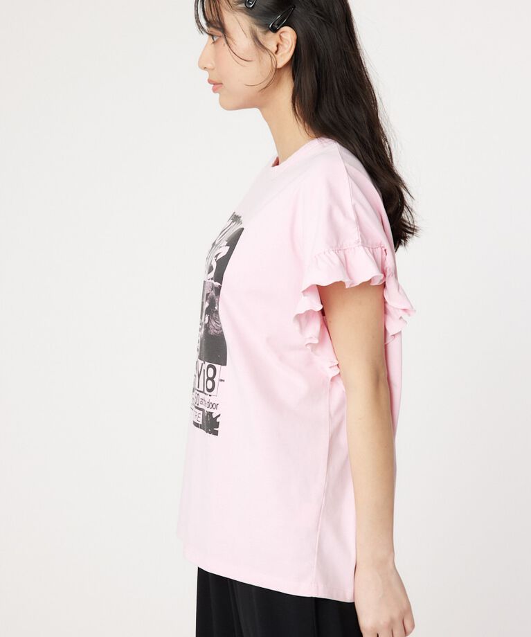 RODEO CROWNS「Vintage Flyerフリル Tシャツ」|Tシャツ・カットソー|