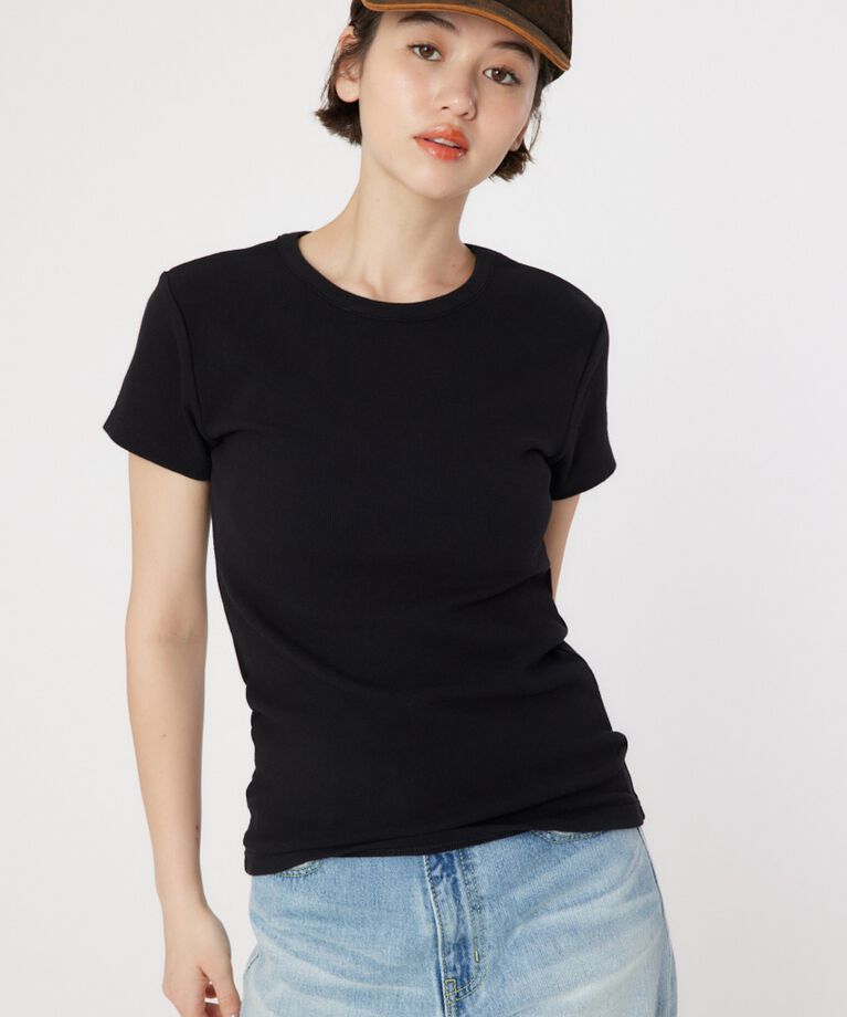 RODEO CROWNS「リブ H/S Tシャツ」|Tシャツ・カットソー|BLK