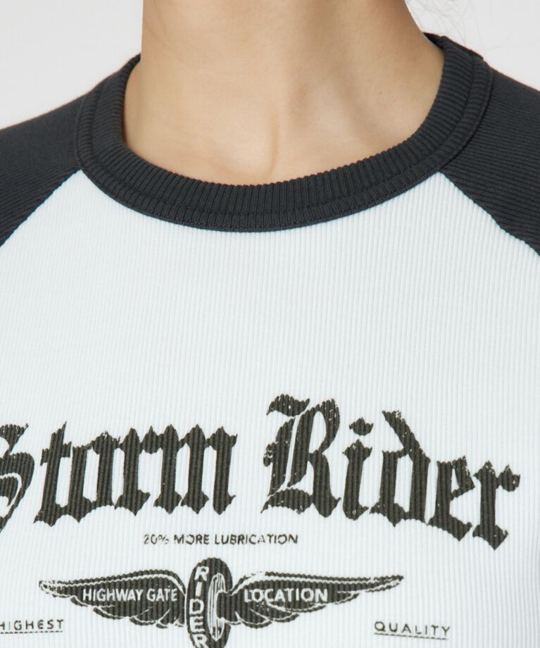 RODEO CROWNS「Riderラグランリブ Tシャツ」|Tシャツ・カットソー|