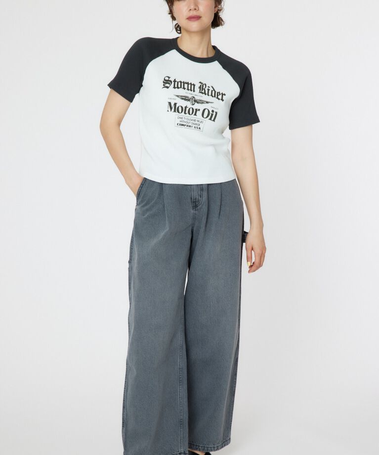 RODEO CROWNS「Riderラグランリブ Tシャツ」|Tシャツ・カットソー|