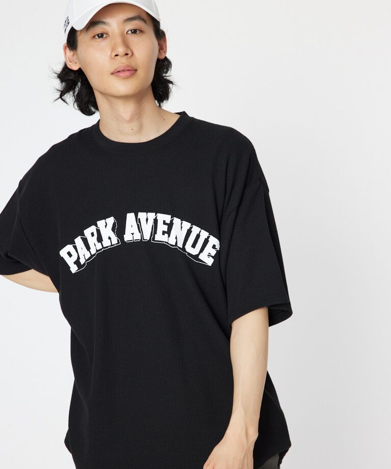 RODEO CROWNS「ドロップロゴワッフル Tシャツ」|Tシャツ・カットソー|BLK