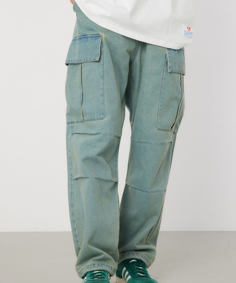 RODEO CROWNS「v/w  cargo denim」|デニム|L/BLU1