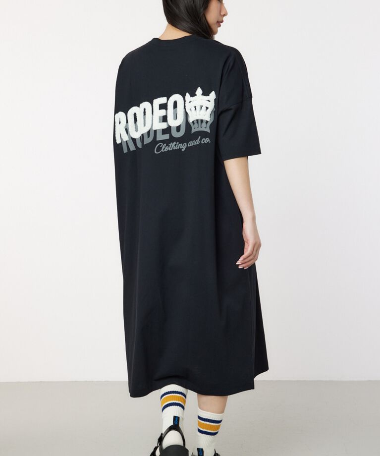 RODEO CROWNS「サガラワッペン ロゴ Tワンピース」|ワンピース|