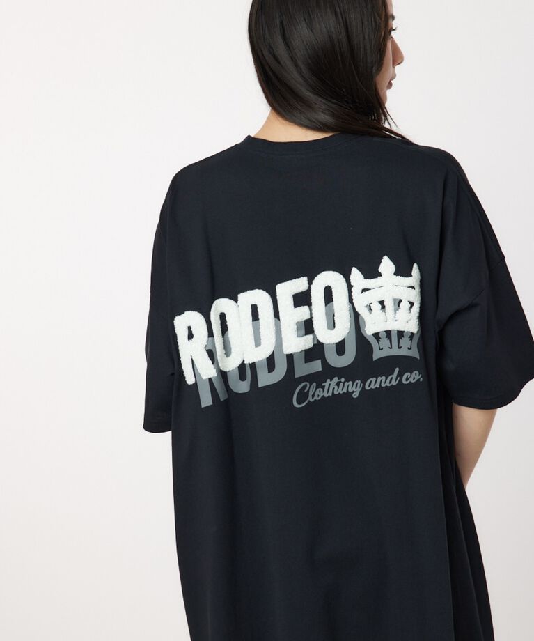 RODEO CROWNS「サガラワッペン ロゴ Tワンピース」|ワンピース|