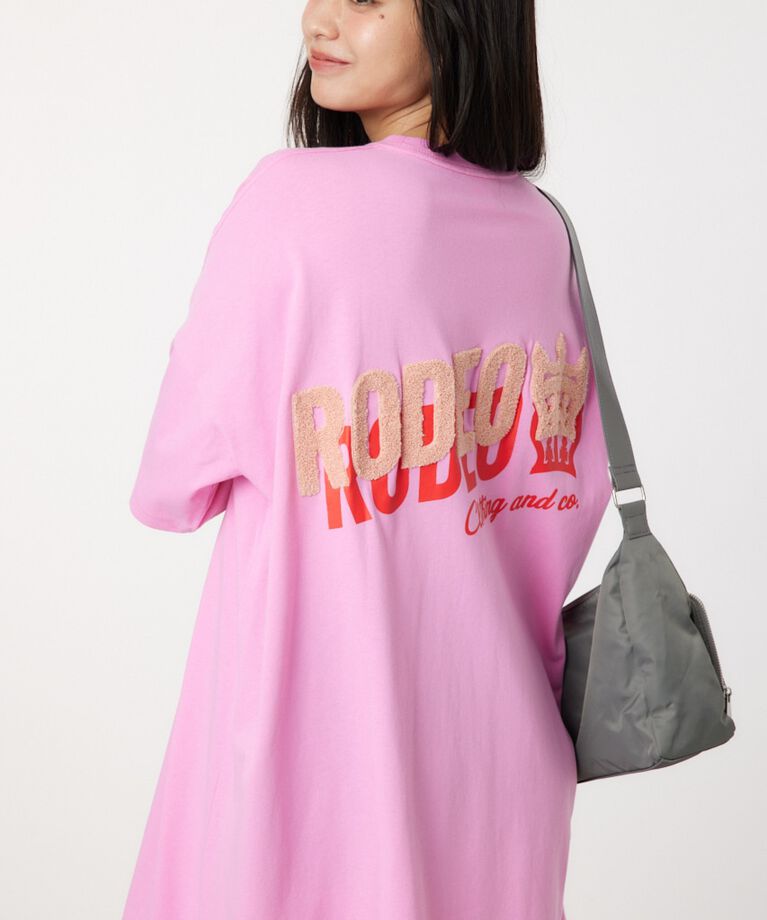 RODEO CROWNS「サガラワッペン ロゴ Tワンピース」|ワンピース|