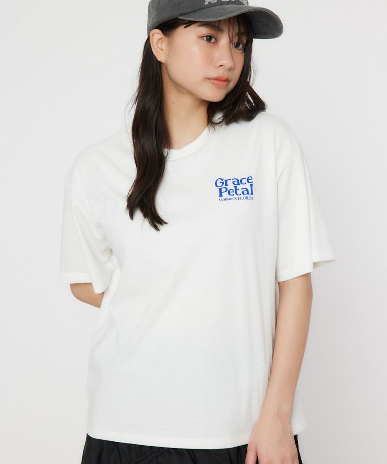 RODEO CROWNS「GRACE PETAL Tシャツ」|Tシャツ・カットソー|O/WHT1