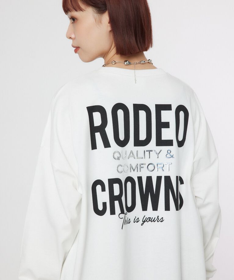RODEO CROWNS「MSロゴL/S Tシャツ」|Tシャツ・カットソー|O/WHT1