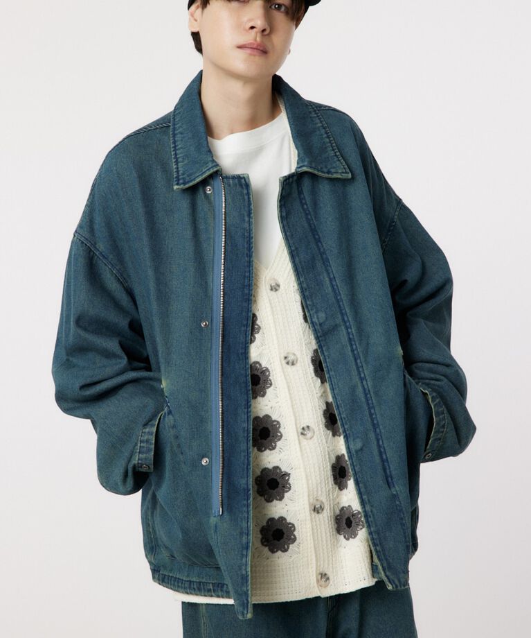 RODEO CROWNS「over denim zip JK」|デニムジャケット|