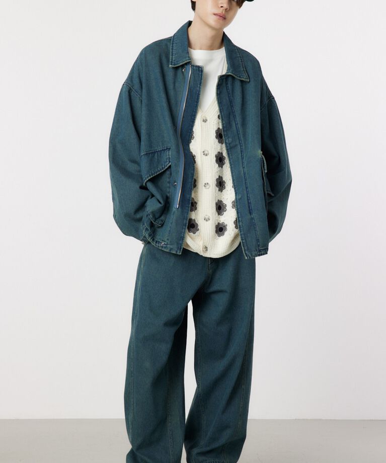 RODEO CROWNS「over denim zip JK」|デニムジャケット|