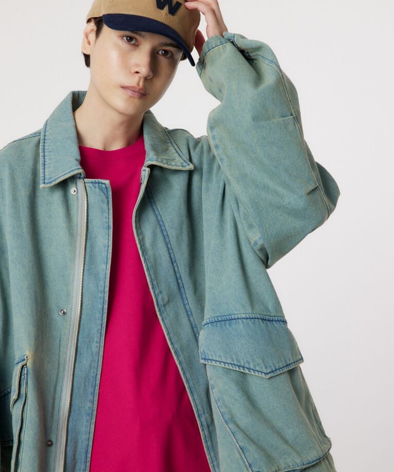RODEO CROWNS「over denim zip JK」|デニムジャケット|
