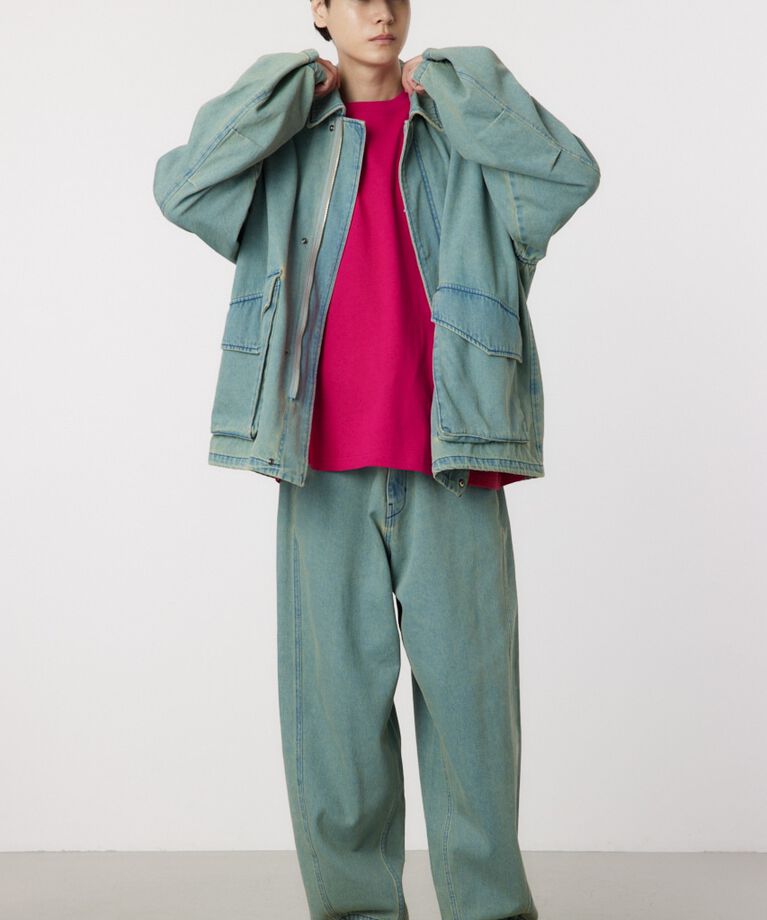 RODEO CROWNS「over denim zip JK」|デニムジャケット|