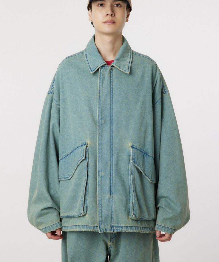 RODEO CROWNS「over denim zip JK」|デニムジャケット|