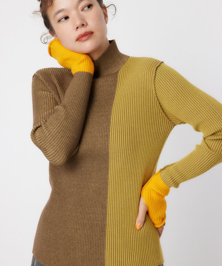 RODEO CROWNS「BLOCK COLOR KNIT TOPS」|ニット・セーター|BRN