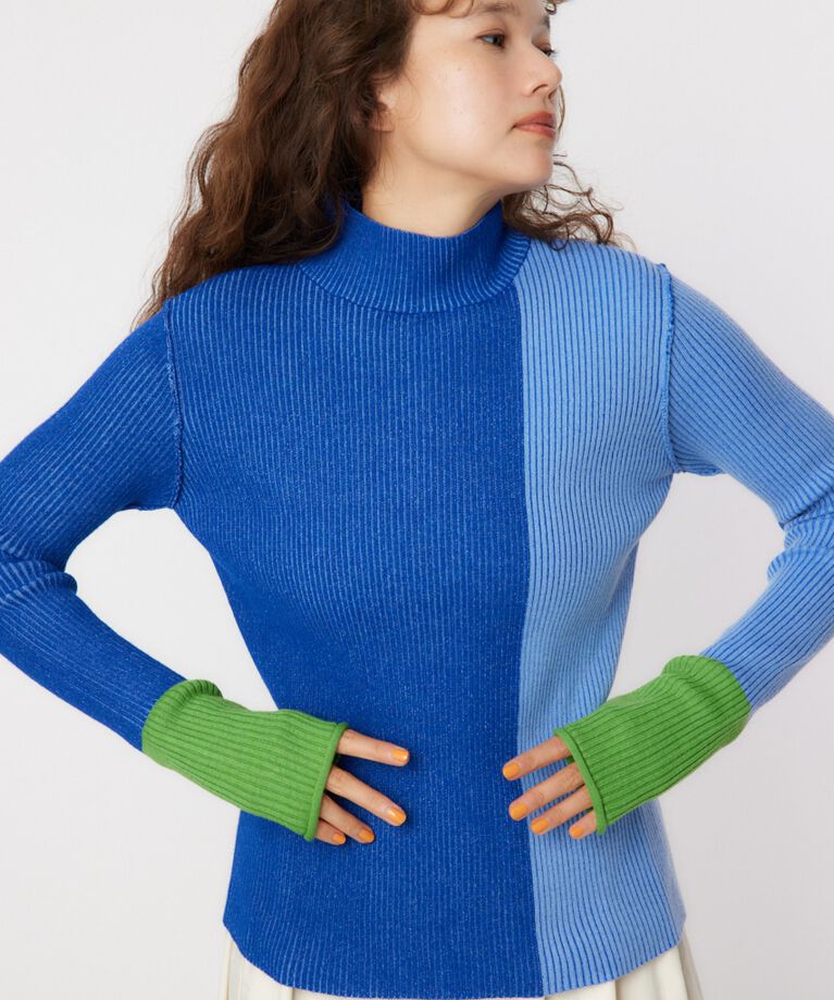 RODEO CROWNS「BLOCK COLOR KNIT TOPS」|ニット・セーター|BLU
