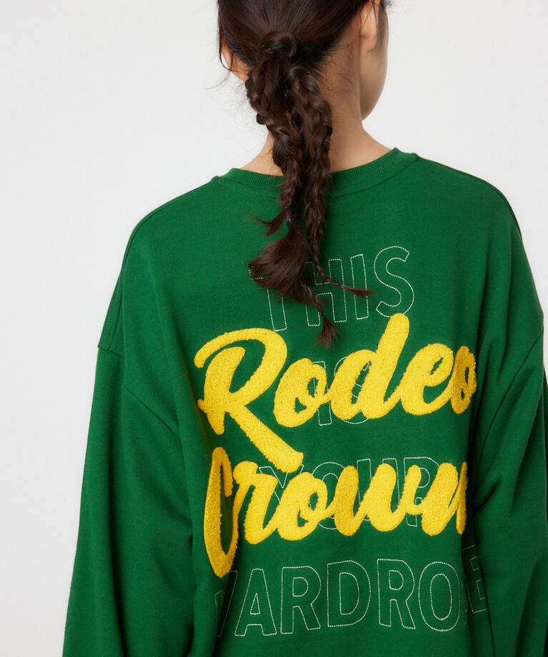 RODEO CROWNS「BACK 刺繍ロゴ スウェット ワンピース」|ワンピース|