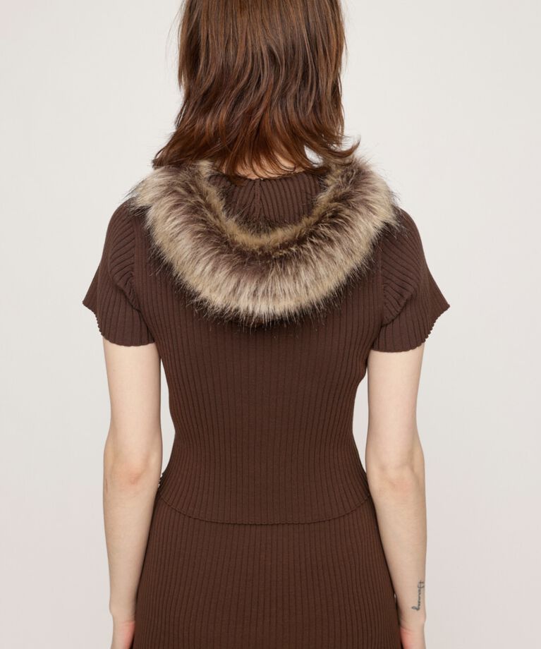 SLY「HinaYoshiharaxSLY KNIT HOODIE」|ニット・セーター|