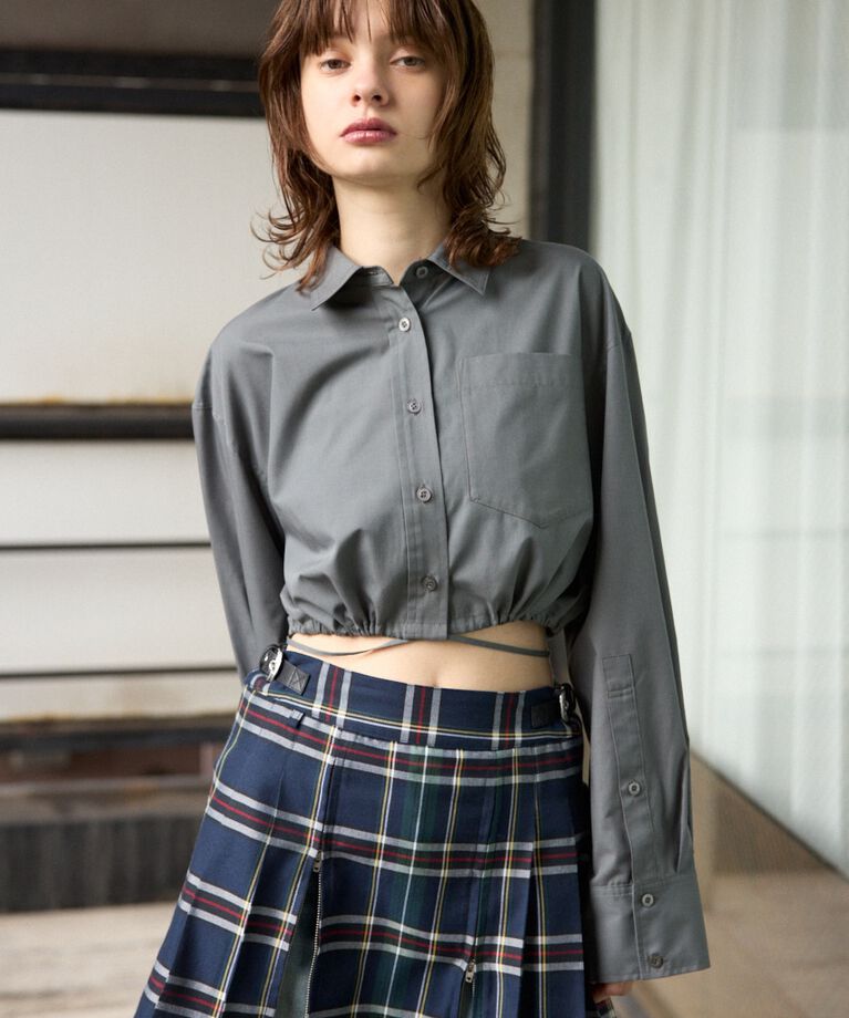 SLY「RIBBON CROP シャツ」|シャツ・ブラウス|