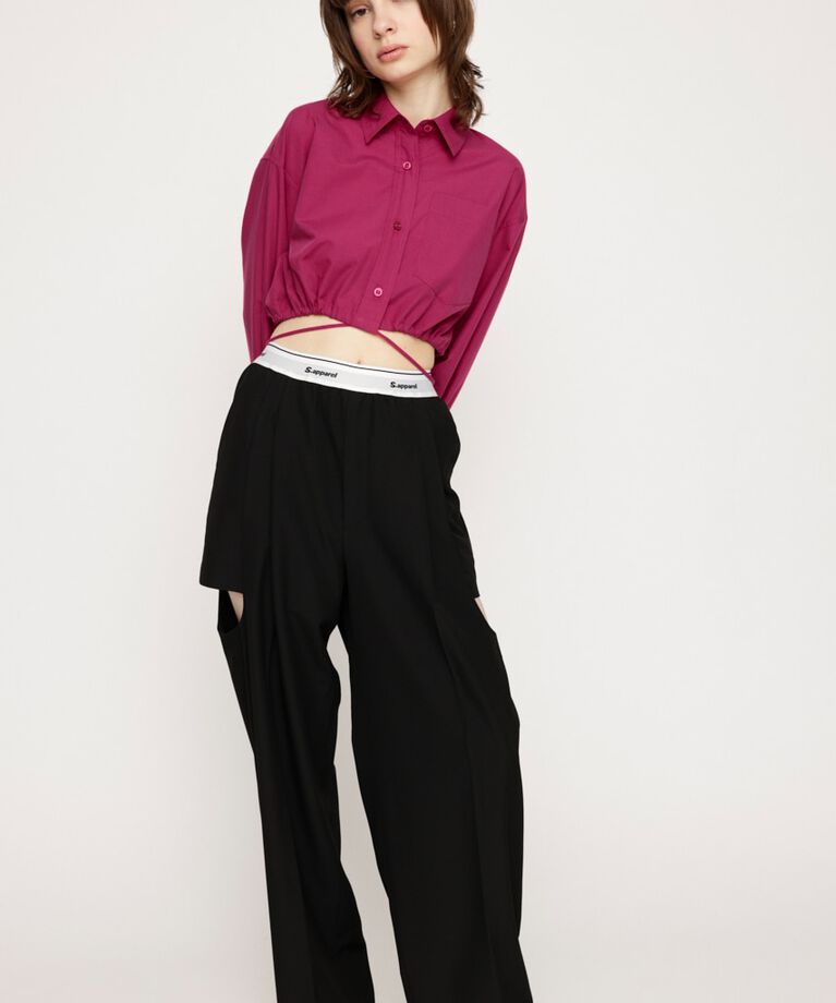 SLY「RIBBON CROP シャツ」|シャツ・ブラウス|
