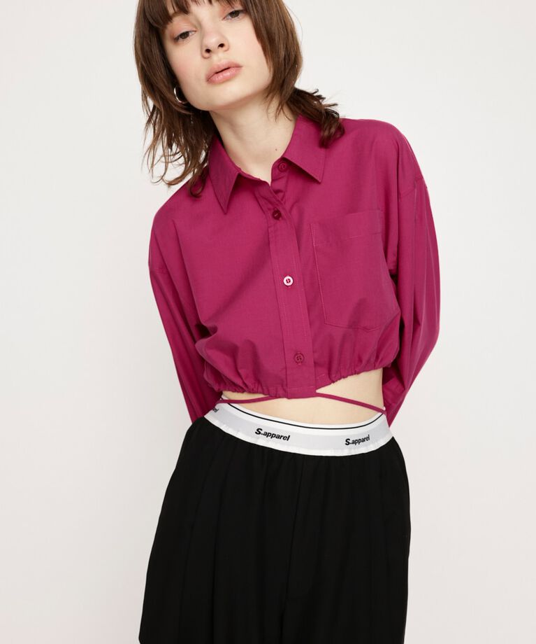 SLY「RIBBON CROP シャツ」|シャツ・ブラウス|
