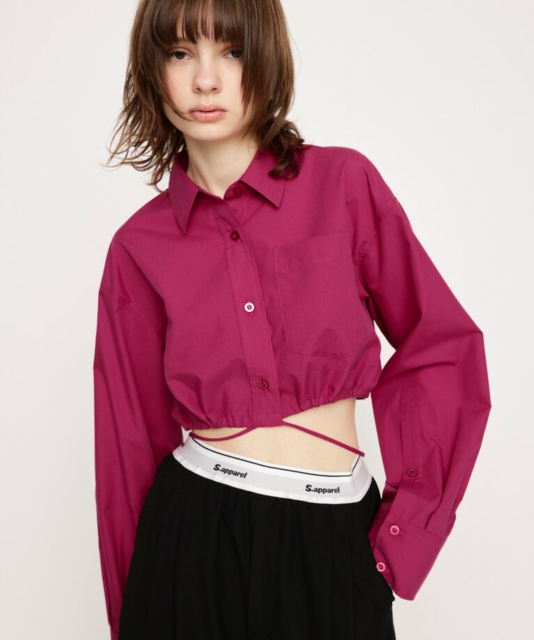SLY「RIBBON CROP シャツ」|シャツ・ブラウス|