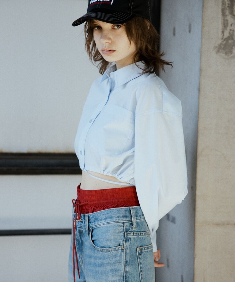 SLY「RIBBON CROP シャツ」|シャツ・ブラウス|