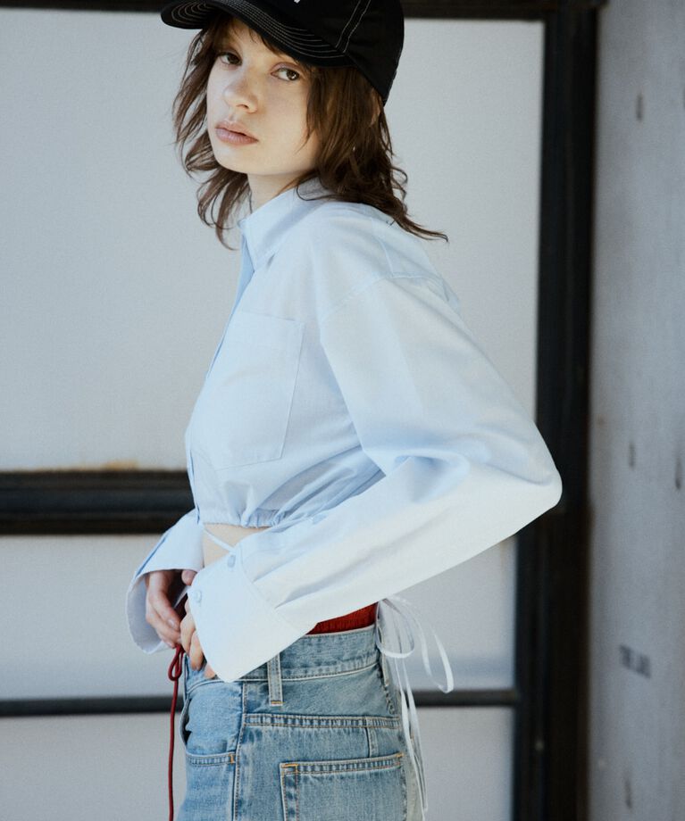 SLY「RIBBON CROP シャツ」|シャツ・ブラウス|