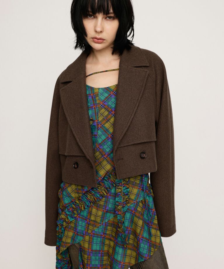 SLY「CROPPED TRENCH コート」|その他|BRN
