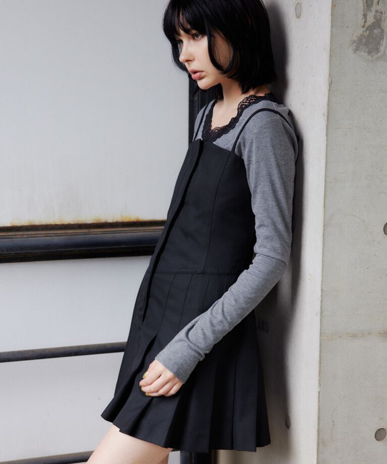 SLY「2WAY FLAP PLEATS ワンピース」|ワンピース|