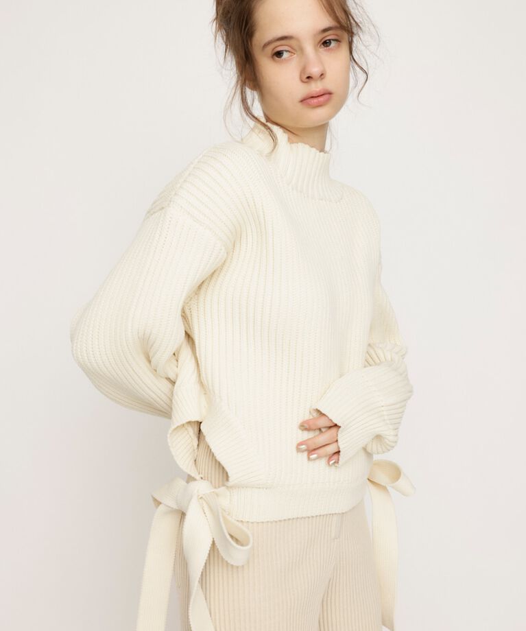 SLY「SIDE RIBBON LG トップス」|ニット・セーター|
