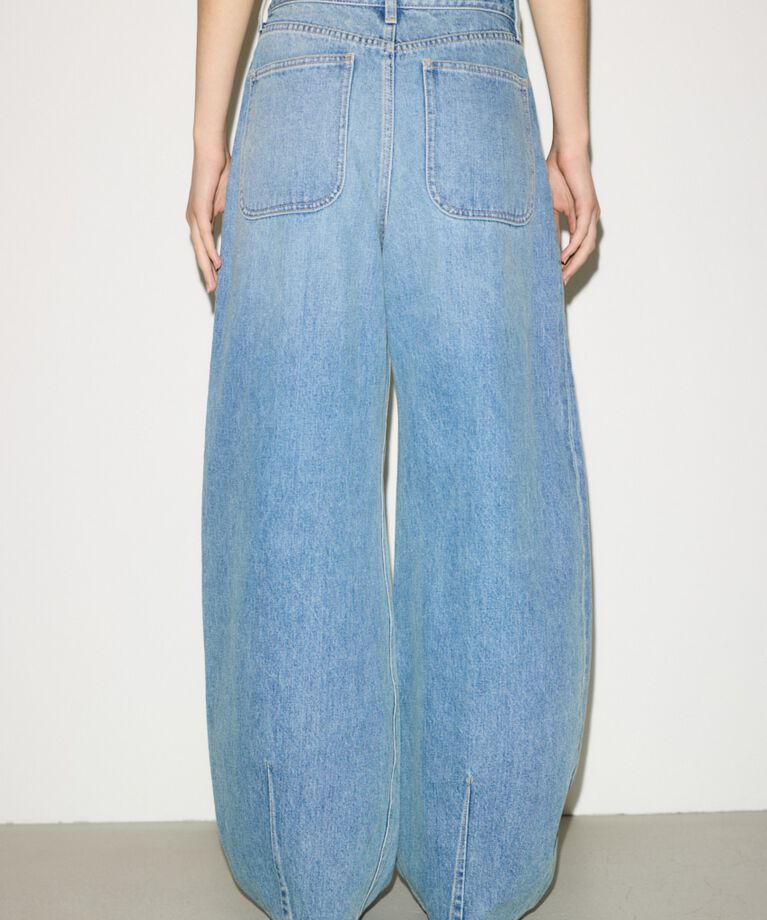 SLY「J／W CURVE TUCKED パンツ」|デニム|