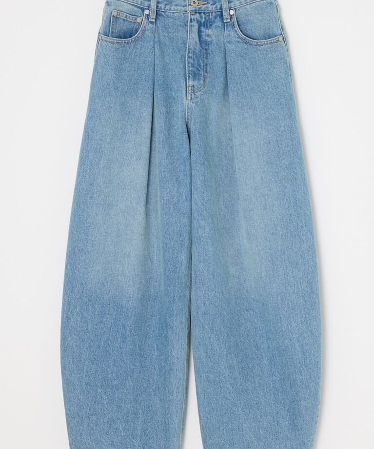 SLY「J／W CURVE TUCKED パンツ」|デニム|