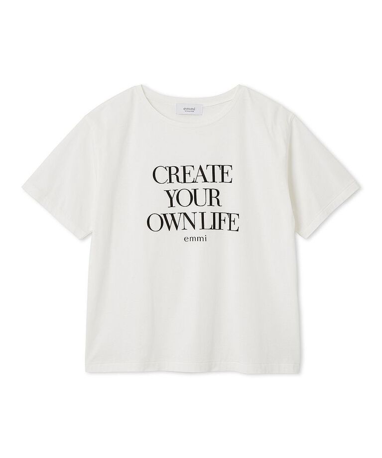 emmi atelier「フロッキーロゴTシャツ」|Tシャツ・カットソー|