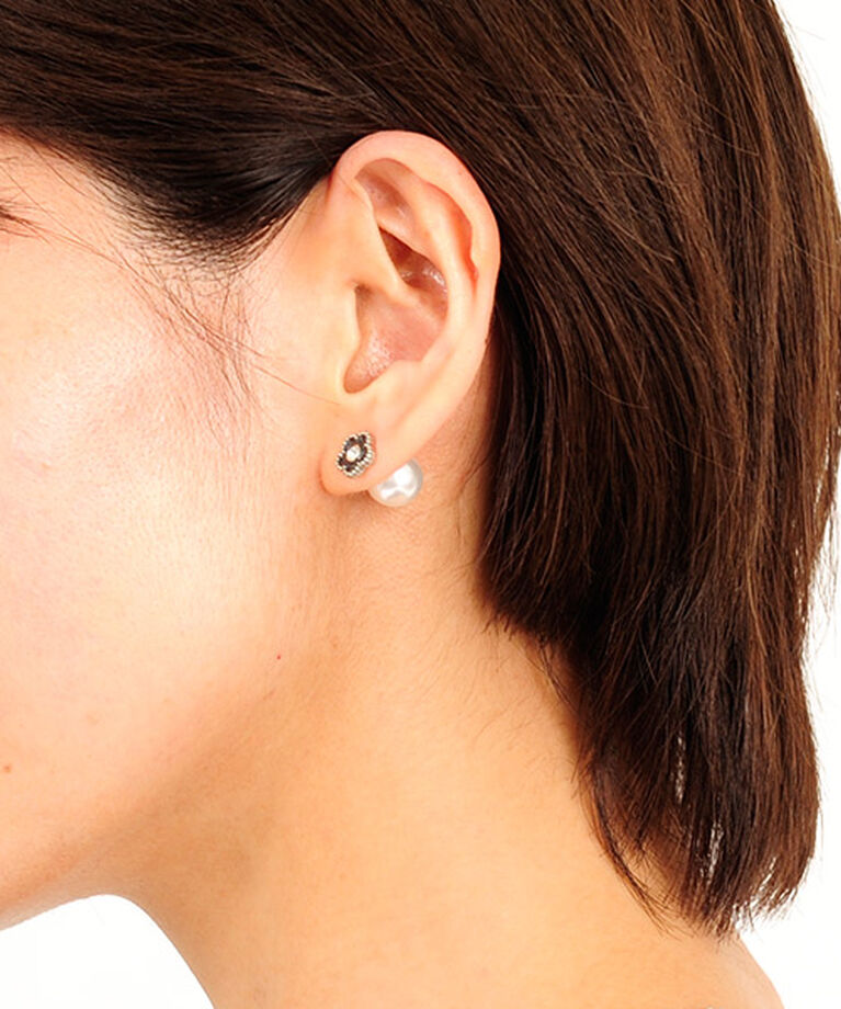 MARY QUANT「ラメエポビジューデイジー ピアス」|ピアス|