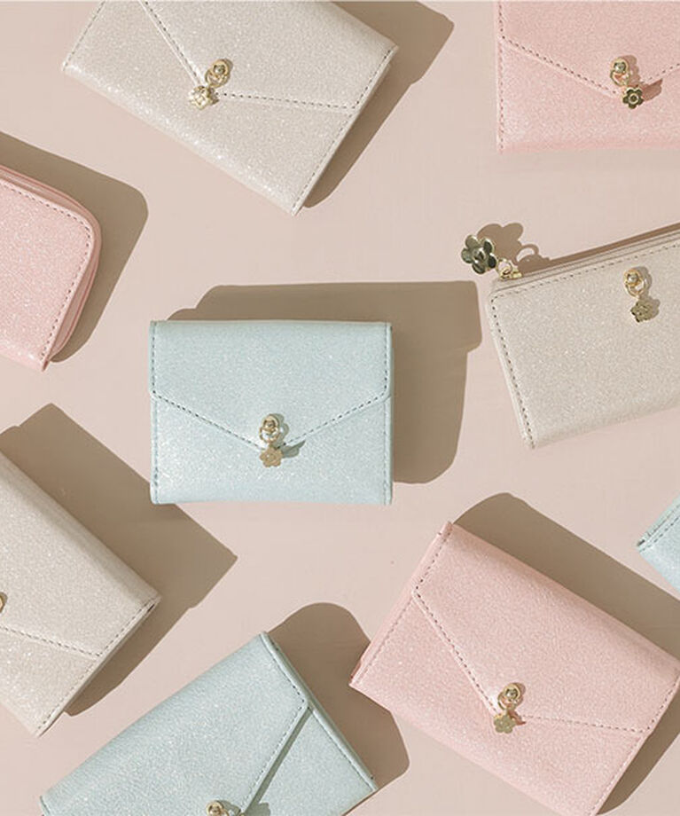 MARY QUANT「ラメフィルム ミニウォレット」|財布|