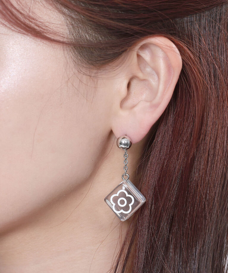 MARY QUANT「クリアキューブ ピアス」|ピアス|