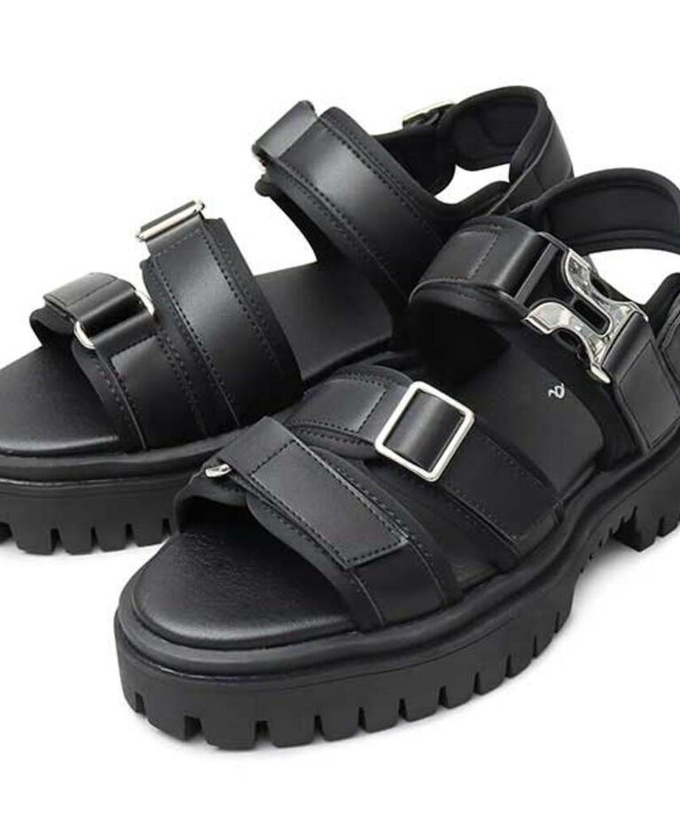 BACKYARD FAMILY「グラベラ サンダル glabella GLBT-286 通販 厚底 メンズ ストラップサンダル」|サンダル|ブラック1