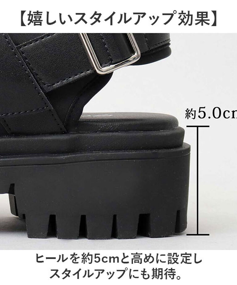 BACKYARD FAMILY「グラベラ サンダル glabella GLBT-286 通販 厚底 メンズ ストラップサンダル」|サンダル|