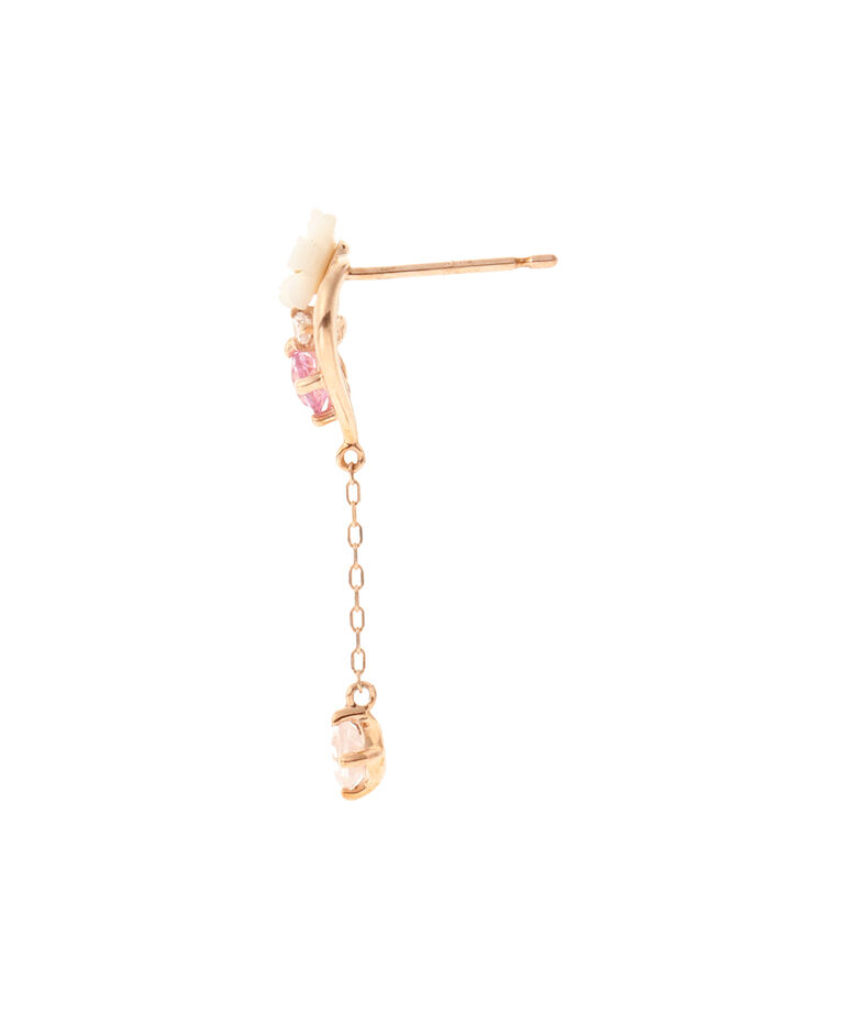 Samantha Tiara「K10 PG フラワーブーケ ピアス」|ピアス|
