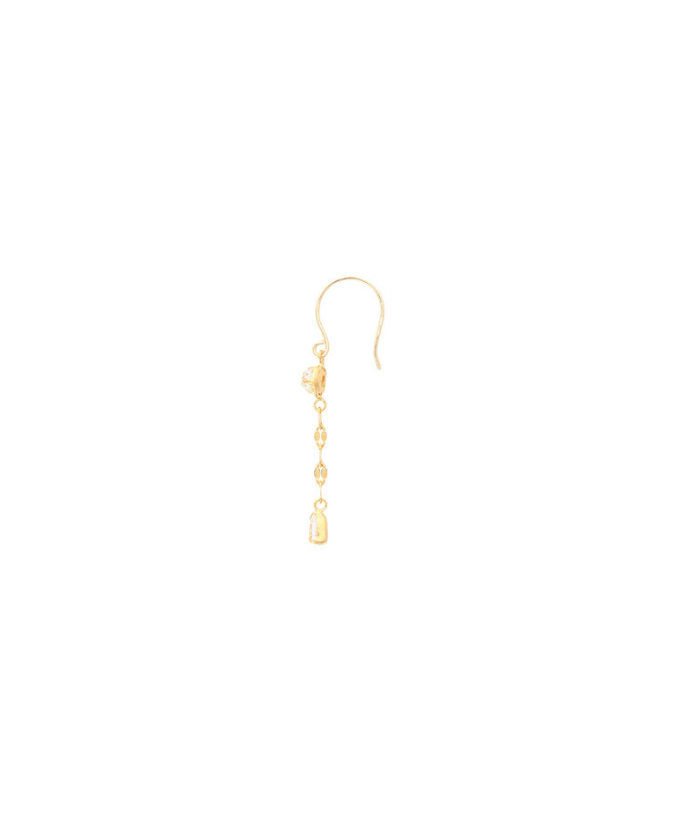 newme by Samantha Thavasa「ホワイトトパーズ チェーンピアス」|ピアス|