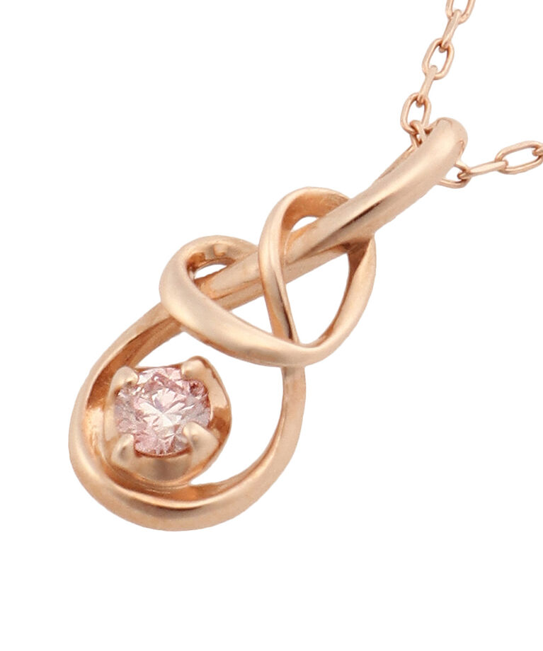 Samantha Tiara「K10 PG ラボグロウンダイヤモンド Infinity Love Knotネックレス」|ネックレス|