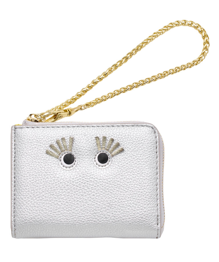 IROMEKI「ミニウォレット IROMEKI follow me mini wallet 財布 コインケース カードケース」|財布|Silver